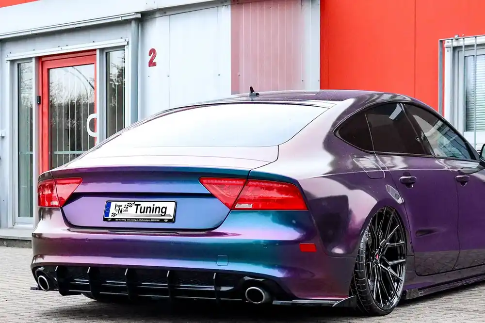 Jetzt Bestellen Gefräster Heckansatz aus ABS passend für Audi A7 S7 C7 4G S-Line