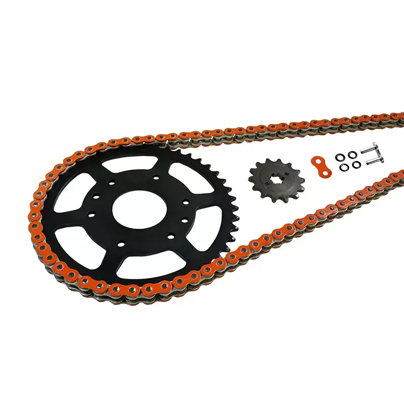 Letzte Chance EK-Chain Kettensatz 520 MVXZ-2 passend für Honda CL500 ab 2023 – Orange