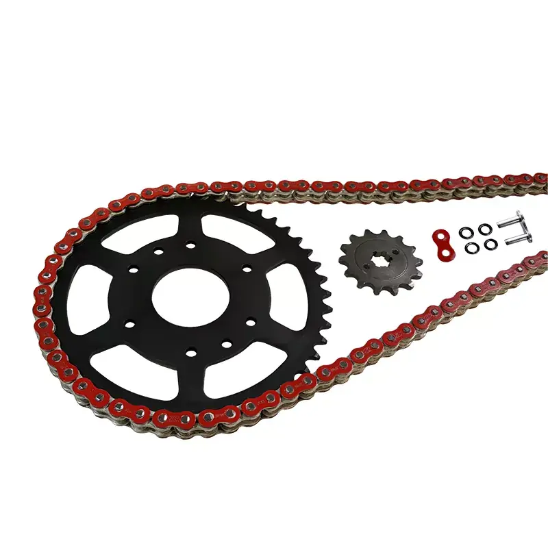 EK-Chain Kettensatz 520 MVXZ-2 Rot passend für Royal Enfield 350 Classic & Meteor Direktkauf