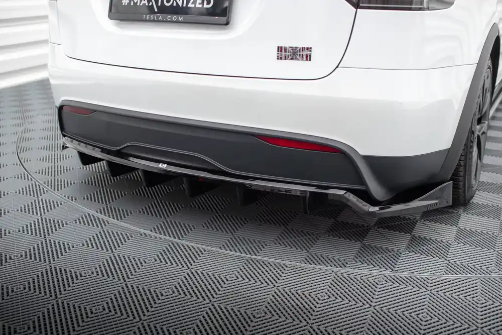 Saisonangebot Mittlerer Cup Diffusor DTM Look passend für Tesla Model X Mk1 Facelift