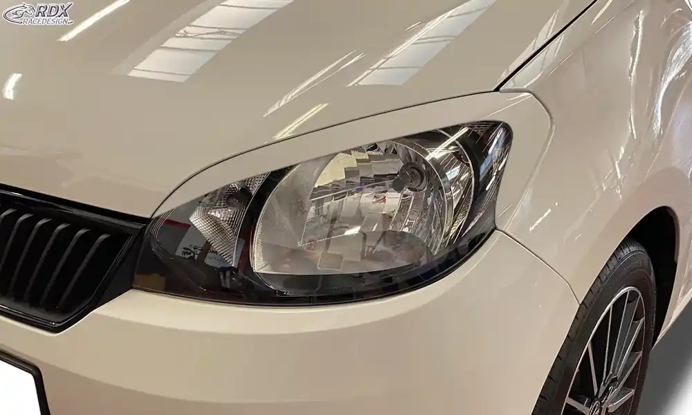 Solange Der Vorrat Reicht RDX Scheinwerferblenden passend für SKODA Citigo Böser Blick