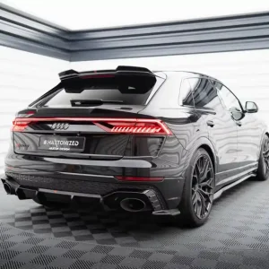 Finale Aktion Prepreg Carbon Heckklappenspoiler passend für Audi RSQ8 / SQ8 / Q8 Mk1 (Niedrig)