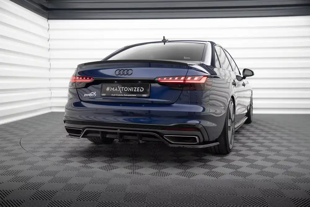 Mittlerer Cup Diffusor DTM Look Heck Ansatz V.2 passend für Audi A4 S-Line B9 Facelift Nur Für Kurze Zeit