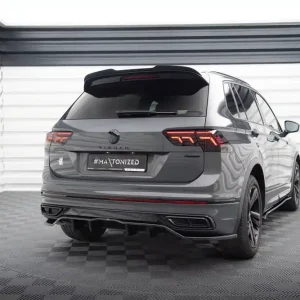 Zertifiziert Mittlerer Cup Diffusor DTM Look Heck Ansatz passend für VW Tiguan R-Line Mk2 Facelift
