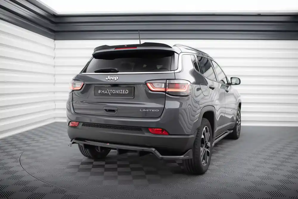 Mittlerer Cup Diffusor DTM Look Heck Ansatz passend für Jeep Compass Limited Mk2 Facelift Abverkauf