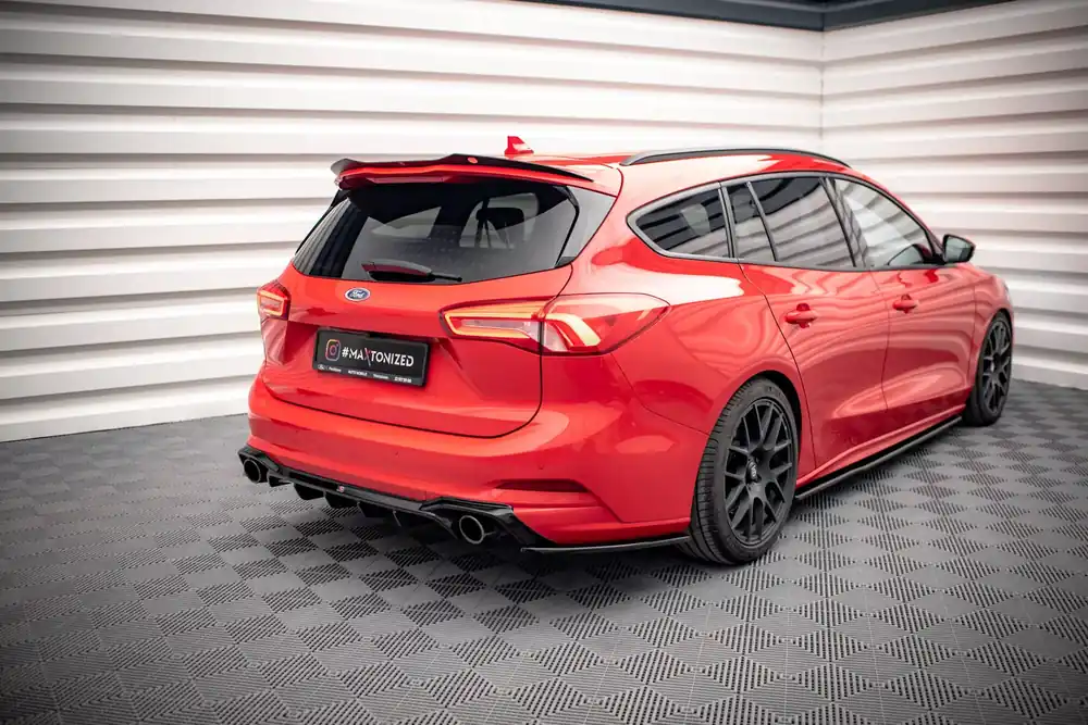 Heißes Angebot Heck Ansatz Flaps Diffusor V.7 passend für Ford Focus Kombi ST Mk4