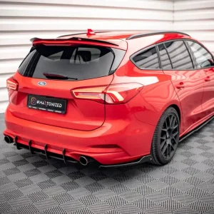 Expressversand Heck Ansatz Flaps Diffusor V.6 passend für Ford Focus Kombi ST Mk4