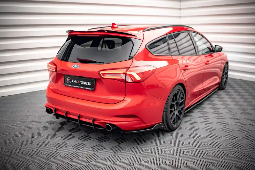 Expressversand Heck Ansatz Flaps Diffusor V.6 passend für Ford Focus Kombi ST Mk4