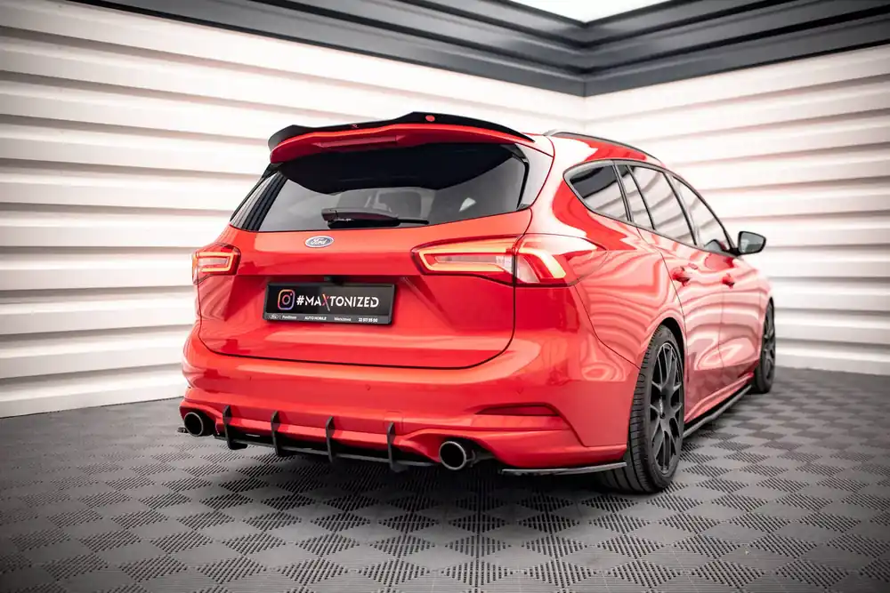 Heck Ansatz Flaps Diffusor V.5 passend für Ford Focus ST Mk4 Kombi Heißes Angebot