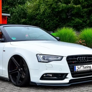 Solange Der Vorrat Reicht Cup Frontspoilerlippe mit Wings passend für Audi A5 B8 Facelift Bj. 2011–2016