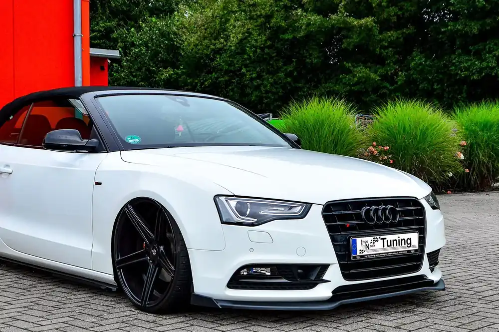 Solange Der Vorrat Reicht Cup Frontspoilerlippe mit Wings passend für Audi A5 B8 Facelift Bj. 2011–2016