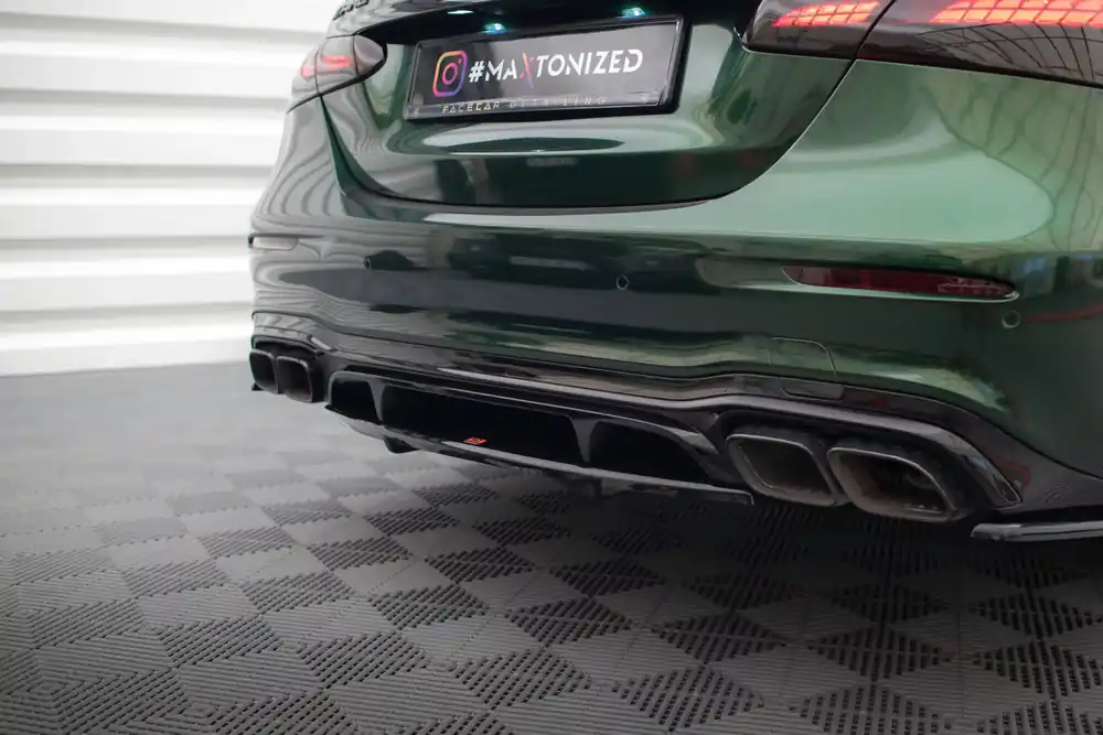 Finale Aktion Mittlerer Cup Diffusor DTM Look Heck Ansatz passend für Mercedes-AMG E63 W213 Facelift