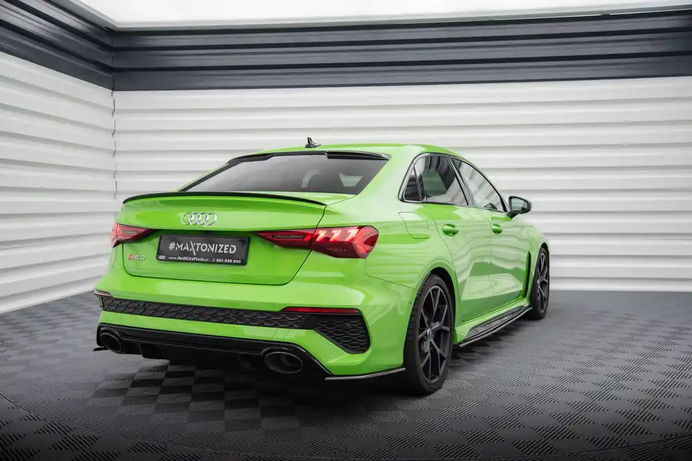 Prepreg Carbon Heck Ansatz Flaps Diffusor passend für Audi RS3 Limousine 8Y Begrenztes Angebot