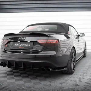 Schneller Versand Heck Ansatz Flaps Diffusor V.1 passend für Audi S5 / A5 S-Line Coupe / Cabriolet 8T