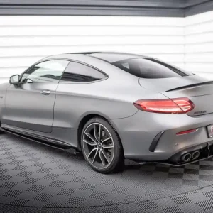 Ausverkauf Street Pro Heck Ansatz Diffusor + Flaps passend für Mercedes-AMG C43 Coupe/Cabrio C205/A205 Facelift