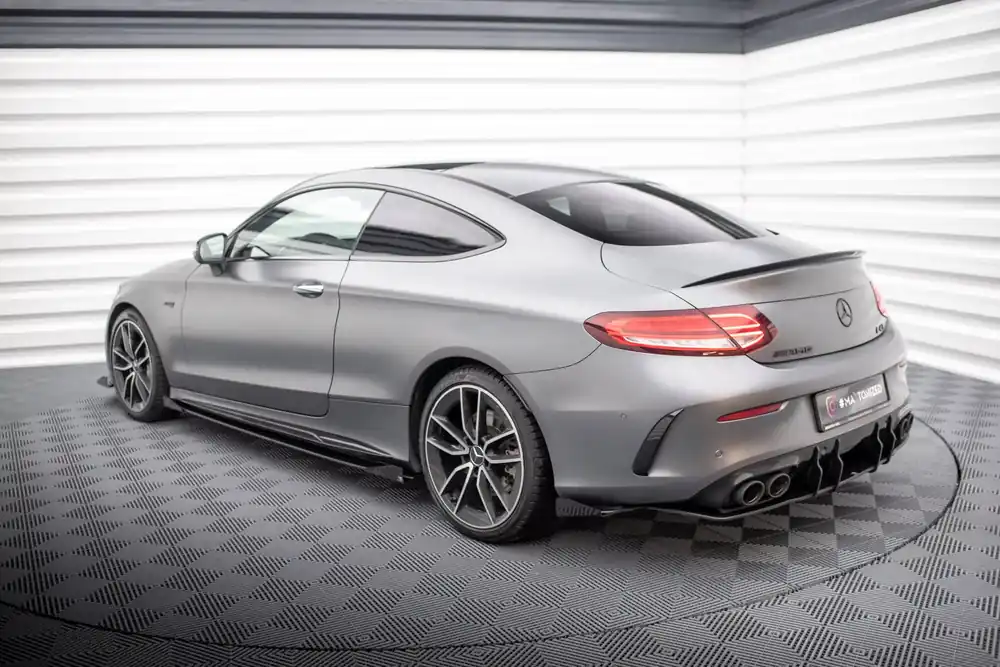 Ausverkauf Street Pro Heck Ansatz Diffusor + Flaps passend für Mercedes-AMG C43 Coupe/Cabrio C205/A205 Facelift