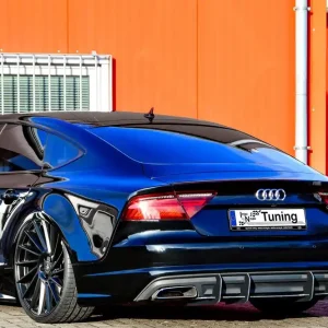 Zertifiziert Gefräster Heckansatz aus ABS passend für Audi A7 C7 4G