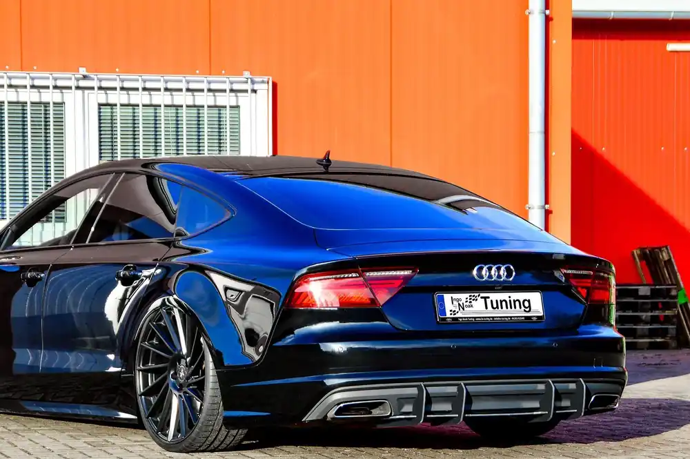 Zertifiziert Gefräster Heckansatz aus ABS passend für Audi A7 C7 4G