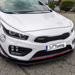CUP Frontspoilerlippe V2 mit Wing passend für Kia Ceed GT / Pro Ceed GT (2013–2018) Preis Gesenkt