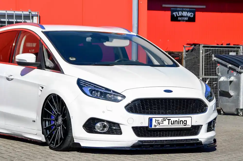 CUP Frontspoilerlippe mit Wing passend für Ford S-Max 2 ST-Line 2015-2019 Expressversand