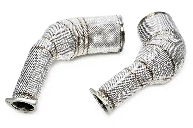 TA Technix Downpipe mit Hitzeschild und Katalysator passend für Audi A6-RS6 C8, A7 Sportback-RS7 Knallerangebot