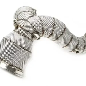 Abverkauf TA Technix Downpipe mit Hitzeschild und 200 Zeller Katalysator passend für Audi A4-S4, A5-S5 Typ 8W-B9