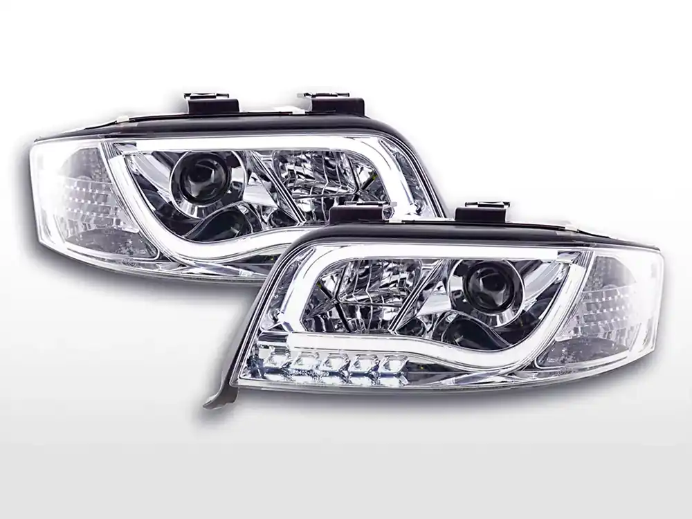 Jetzt Bestellen Scheinwerfer Set Daylight LED passend für Audi A6 4B 01-04 chrom