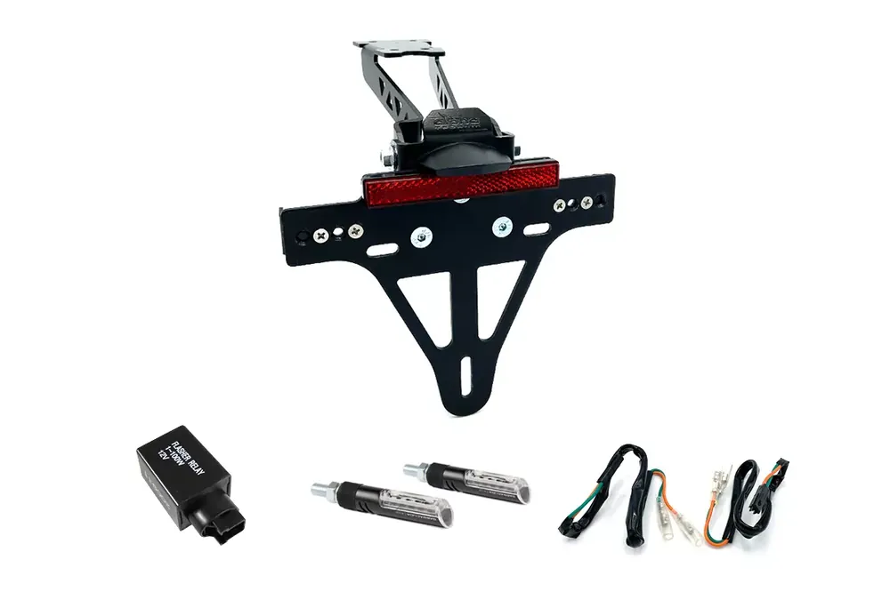 Finale Aktion Kennzeichenhalter-Blinker-Kit IDEA passend für Honda CB500F Typ PC58 & CBR500R PC57 ab 2017 (Hinten)