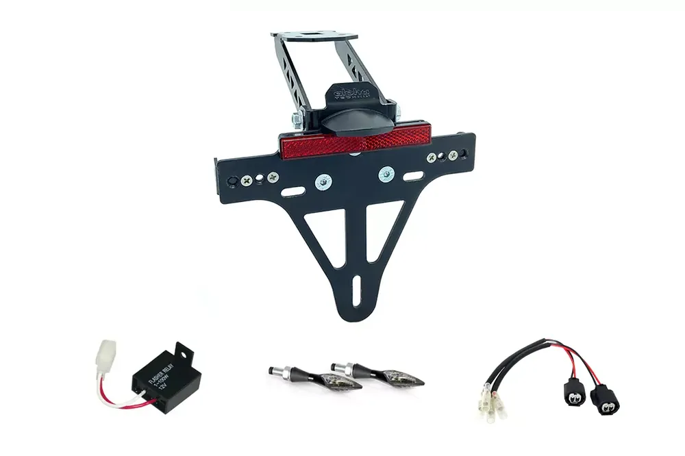 Kennzeichenhalter-Blinker-Kit XLED passend für Kawasaki Z1000SX, Ninja 1000SX (Hinten) Expressversand