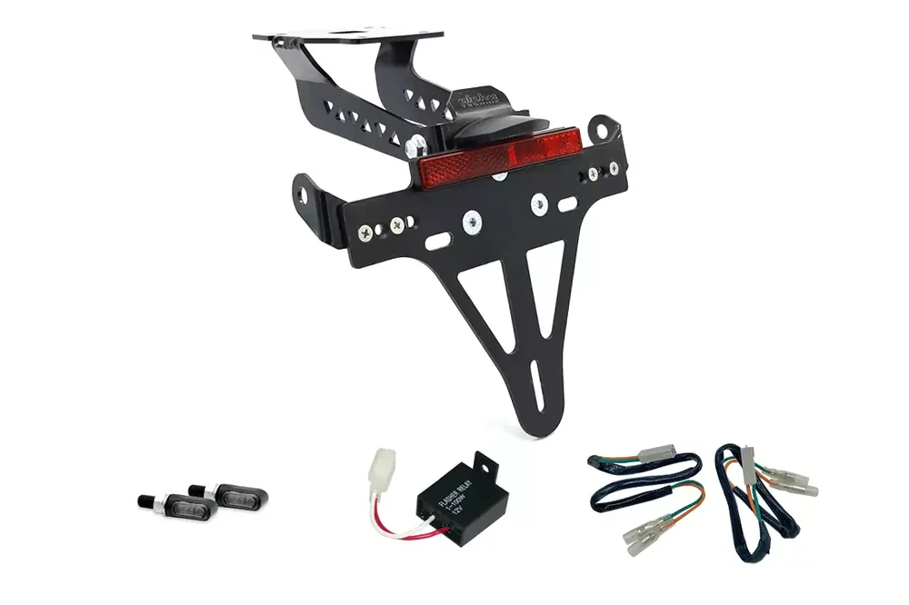 Kennzeichenhalter-Blinker-Kit M-LED passend für Kawasaki Z900 2017-2019 (Hinten) Schneller Versand