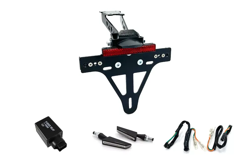 Kennzeichenhalter-Blinker-Kit BSQN passend für Honda CB500F PC58 & CBR500R PC57 ab 2017 (Hinten) Schnäppchen