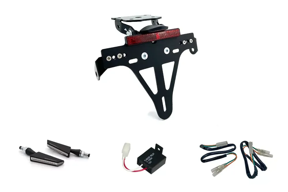 Kennzeichenhalter-Blinker-Kit passend für Kawasaki Z800 ab Modelljahr 2013 (Hinten) Rabatt