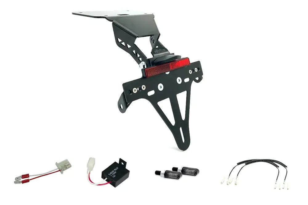 Geprüft Kennzeichenhalter-Blinker-Kit MLED passend für Yamaha YZF-R3 / MT03 2016-2019 (Hinten)