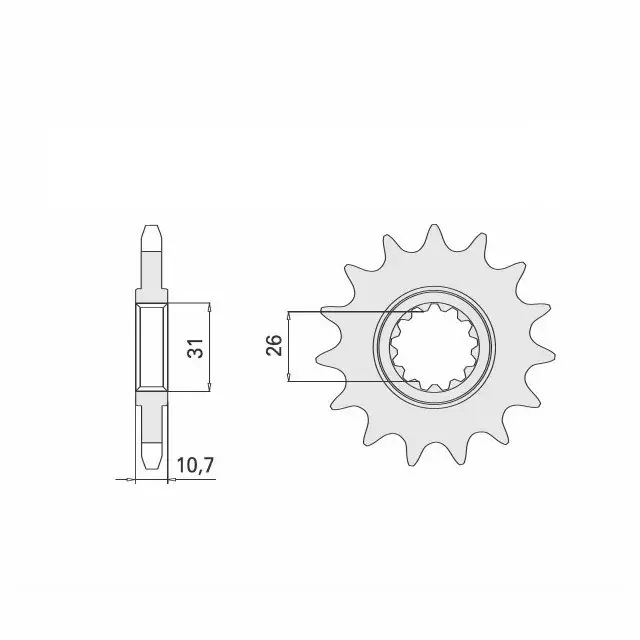 Sale Ritzel 17 Zähne Teilung 525 passend für Yamaha