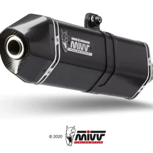 Bestseller MIVV Speed Edge Edelstahl Schwarz Endschalldämpfer passend für Suzuki V-Strom 800 DE-SE 23-25