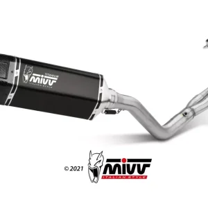 MIVV SR-1 Titan Schwarz Endschalldämpfer passend für YAMAHA T-MAX 560 20-21 Markenprodukt