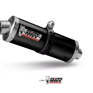 Sichere Zahlung MIVV Oval Endschalldämpfer Edelstahl Schwarz passend für Yamaha Tenere 700 (19–24)