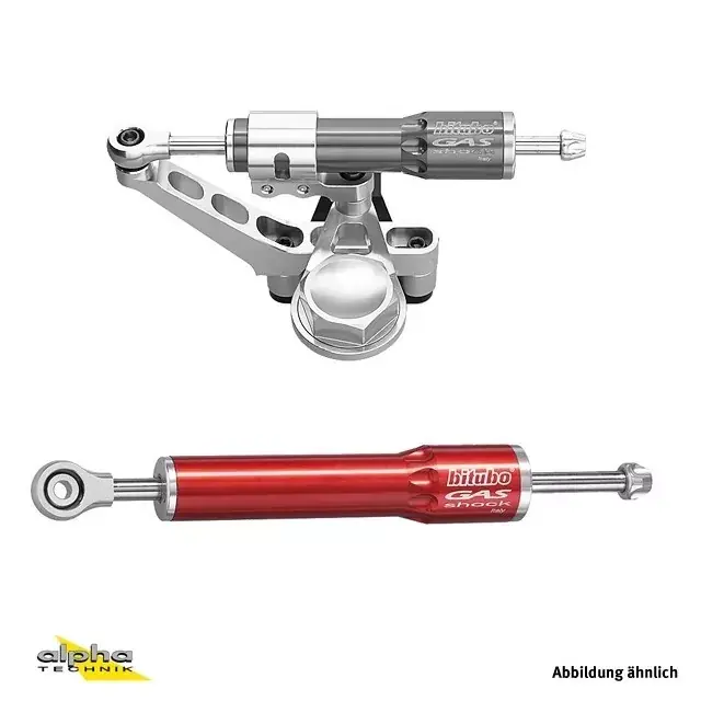 Expressversand Bitubo Lenkungsdämpferkit passend für Kawasaki ZX6RR ´05 rot