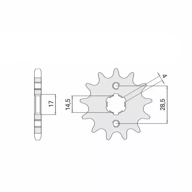 Jetzt Bestellen Ritzel 11 Zähne Teilung 420 passend für Aprilia, Sachs