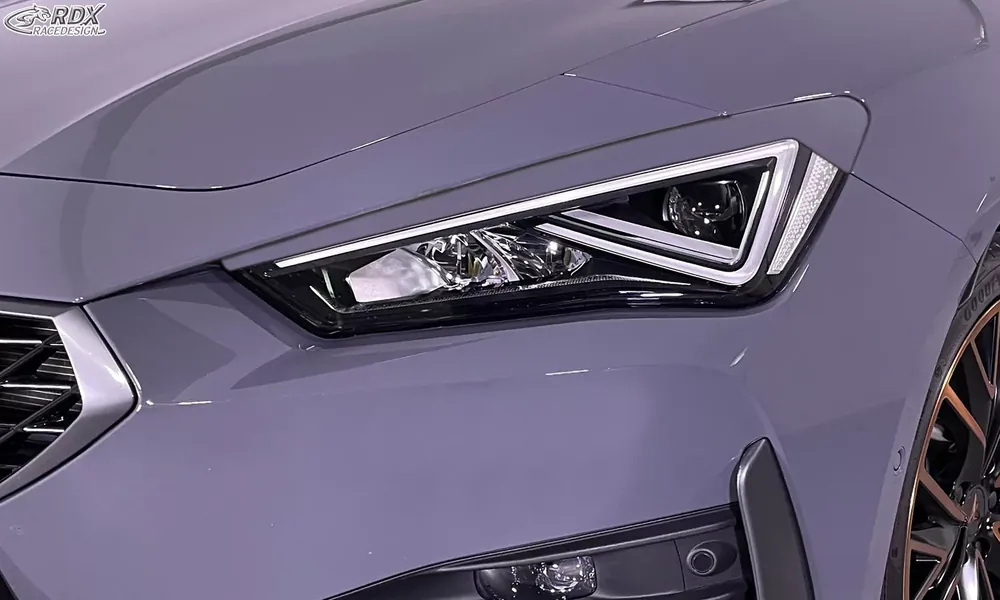 Günstig RDX Scheinwerferblenden passend für SEAT Leon (KL, ab 2020) & CUPRA Formentor (KM, ab 2020) Böser Blick