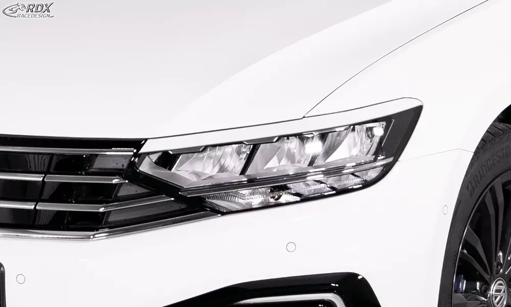 RDX Scheinwerferblenden passend für VW Passat 3G B8 (2014–2019 & 2019+) Böser Blick Schneller Versand