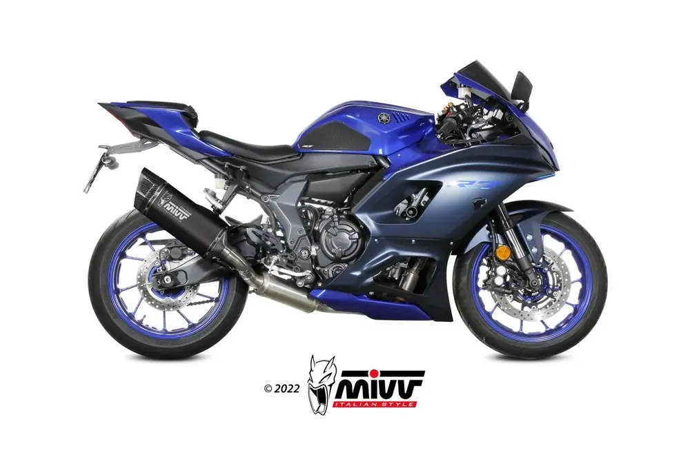 MIVV SR-1 Titan Schwarz Auspuff passend für YAMAHA R7 22-24 Bestpreis