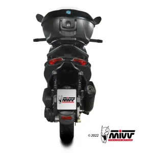 Aktuell MIVV MOVER Edelstahl Schwarz passend für PIAGGIO Beverly 300 21-24