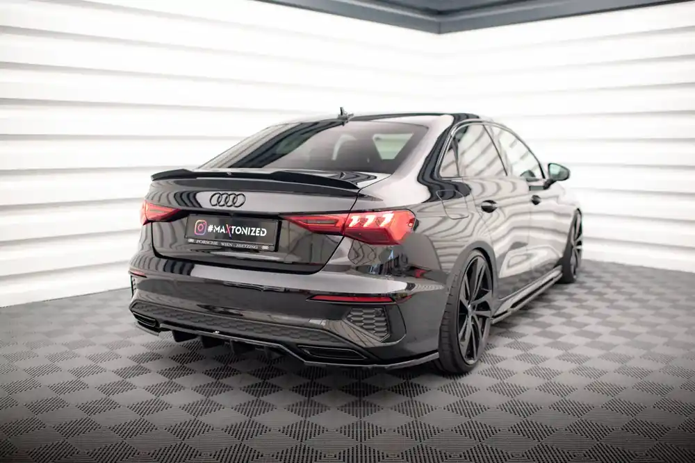 Neu Mittlerer Cup Diffusor DTM Look Heck Ansatz passend für Audi A3 S-Line Limousine 8Y