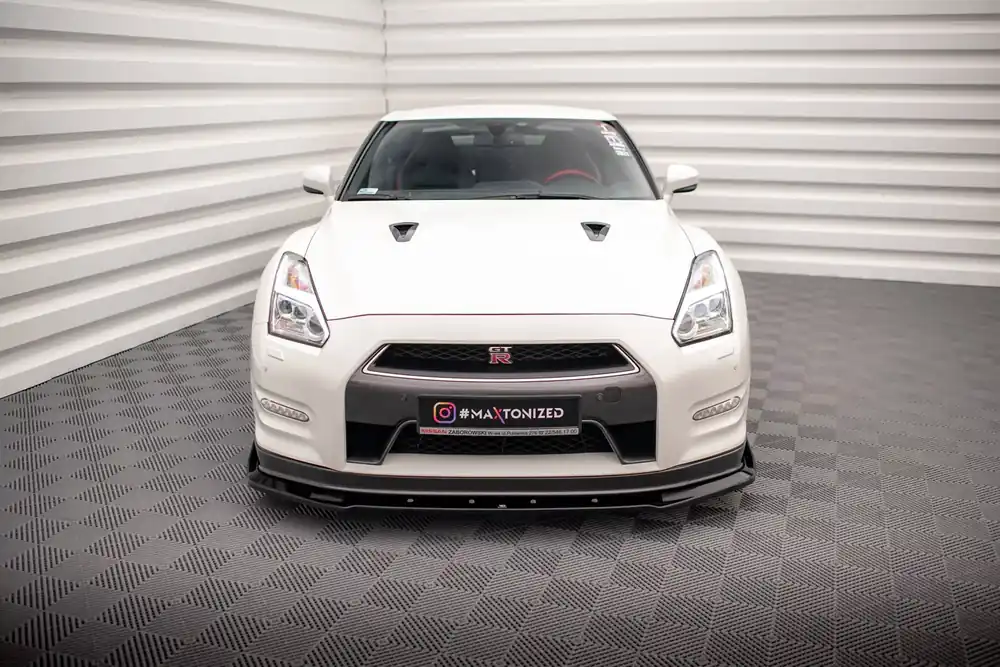 Zertifiziert Front Ansatz + Flaps passend für Nissan GTR R35 Facelift