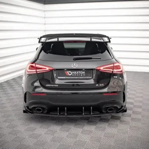 Top-Seller Racing Diffusor Heck Ansatz +Flaps passend für Mercedes A35 AMG W177