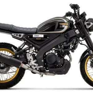 Markenprodukt Arrow Rebel Endschalldämpfer Edelstahl Schwarz passend für Yamaha XSR 125 2022