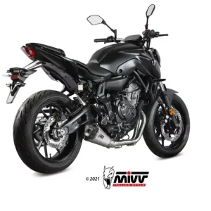 MIVV DELTA RACE Edelstahl Komplettanlage passend für YAMAHA MT-07/FZ-07 21-22 Neue Ware