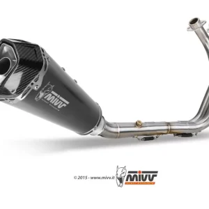 Billig MIVV DELTA RACE Edelstahl Schwarz passend für YAMAHA MT-07/FZ-07 21-23