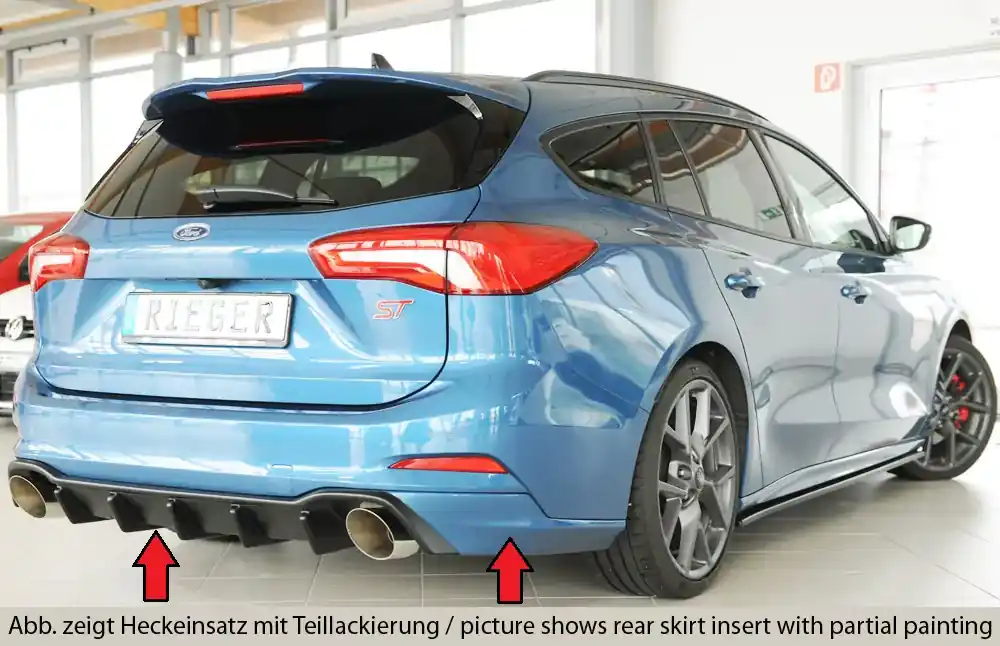 Neu Rieger Heckeinsatz passend für Ford Focus 4 ST Turnier ab Facelift 04/2022